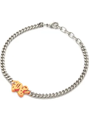 Palm Angels Logo-charm chain bracelet