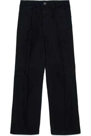 Diesel Logo-embroidered chino trousers