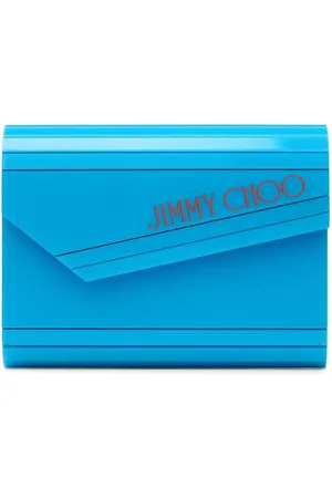 Jimmy Choo Candy logo-print clutch bag