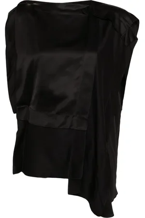 Maison Margiela Asymmetric satin blouse