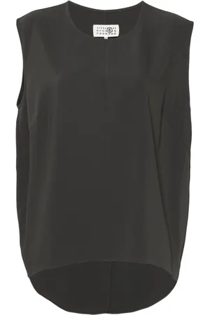 Maison Margiela Sleeveless asymmetric blouse