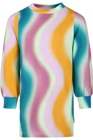 Molo Corvina Spray Waves-print dress