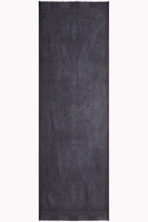 Etro Frayed paisley-jacquard scarf