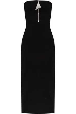 The Attico Strapeless midi dress