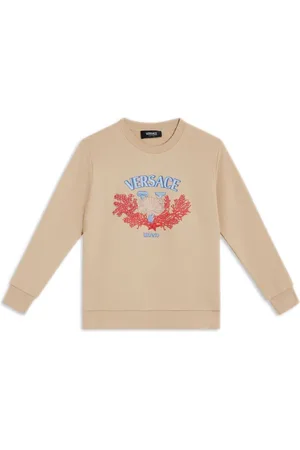 VERSACE Logo-print cotton T-shirt