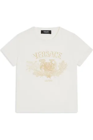 VERSACE Logo-print cotton T-shirt