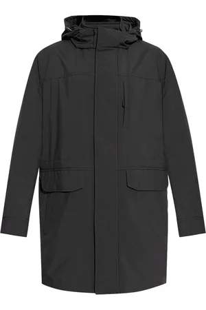 BRIONI Hooded drawstring coat