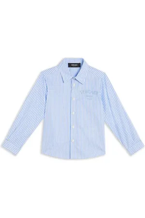 VERSACE Striped cotton shirt