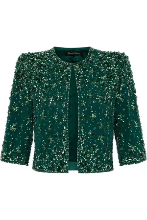 Jenny Packham Vanity beaded cropped jacket