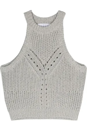 IRO Fza crochet-knit top