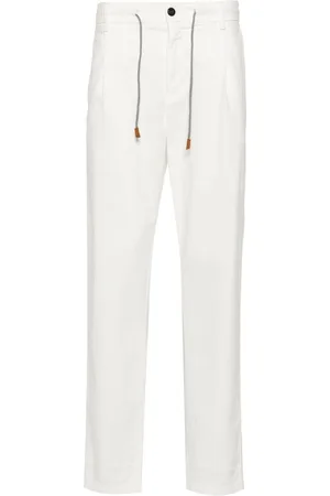 ELEVENTY Mid-rise tapered chinos