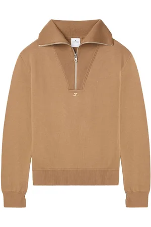 Courrèges Logo-embroidered wool sweater