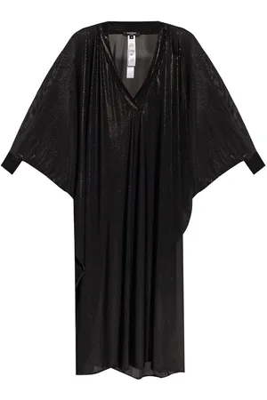 Balmain Metallic-effect beach dress