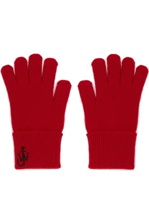 J.W.Anderson JW anchor-logo knit gloves