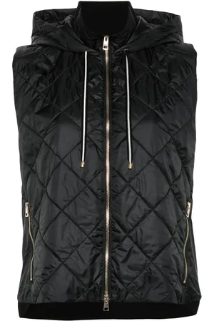 LORENA ANTONIAZZI Hooded quilted gilet