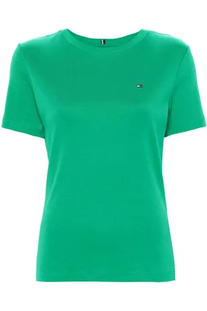Tommy Hilfiger Flag-embroidered cotton T-shirt