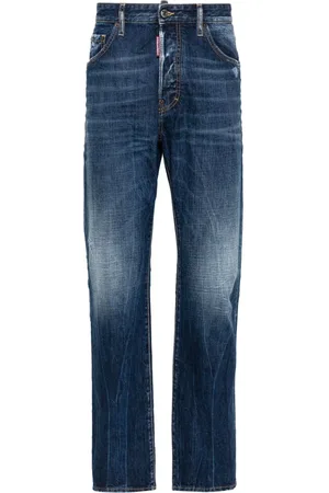 Dsquared2 642 mid-rise straight-leg jeans