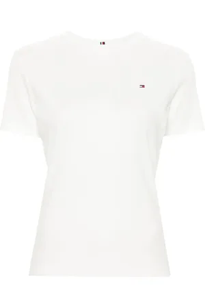 Tommy Hilfiger Flag-embroidered cotton T-shirt
