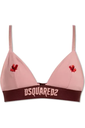 Dsquared2 Embroidered logo-underband bra