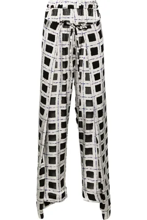 HENRIK VIBSKOV Check-pattern straight trousers