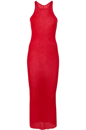 Rick Owens Ribbed sleeveless maxi dress