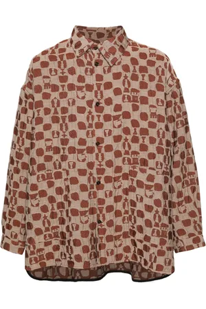 HENRIK VIBSKOV Big patterned-jacquard shirt