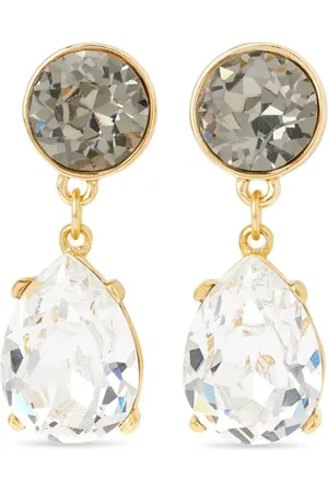 Kenneth Jay Lane Crystal-embellished drop earrings