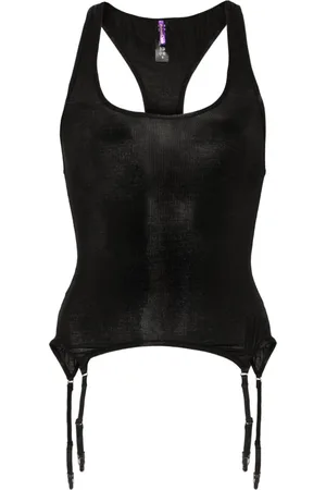 MAISON CLOSE La Femme Amazone suspenders-detail tank top