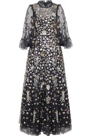 Needle & Thread Constellation sequin-embellished gown