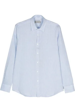 CANALI Long-sleeve linen shirt