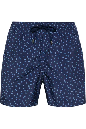 CANALI Floral-print swim shorts