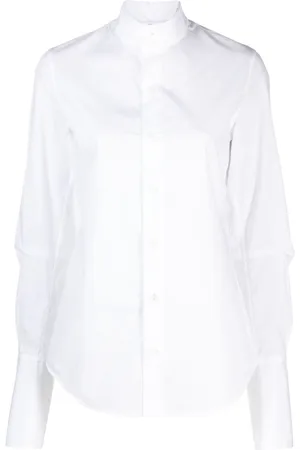ANN DEMEULEMEESTER Puff-sleeve cotton shirt