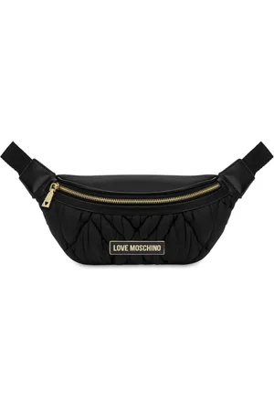 Moschino Logo-plaque padded belt bag