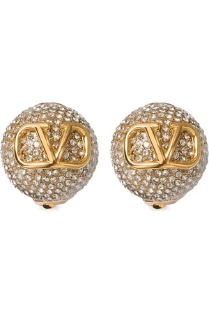 VALENTINO GARAVANI 18kt Vlogo Signature clip-on earrings