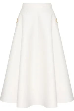 VALENTINO GARAVANI Cotton midi-length skirt