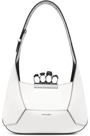 Alexander McQueen Four Ring-handle leather shoulder bag