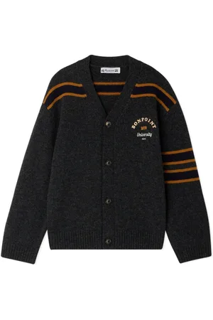 BONPOINT Stripe-detail wool cardigan
