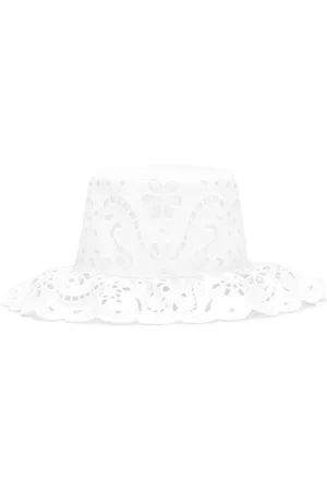 Dolce & Gabbana Broderie-anglaise cotton-blend hat