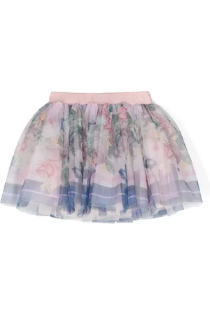 MONNALISA Floral-print high-waist tutu