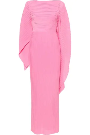 Solace Adami plissé-effect dress