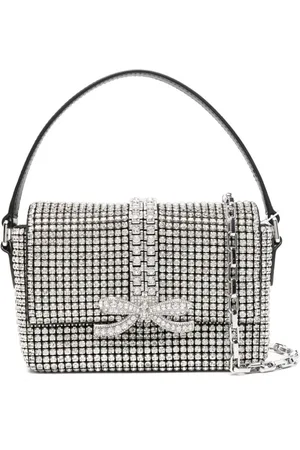Self-Portrait Gem-embellished tote bag