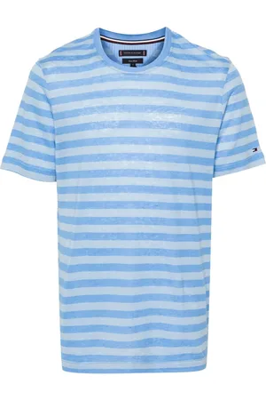 Tommy Hilfiger Logo-embroidered striped T-shirt