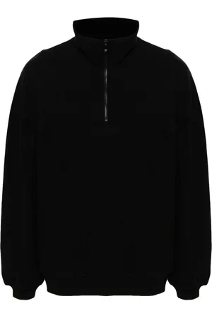 Saint Laurent Logo-embroidered cotton sweatshirt