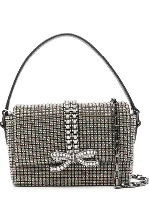 Self-Portrait Gem-embellished tote bag