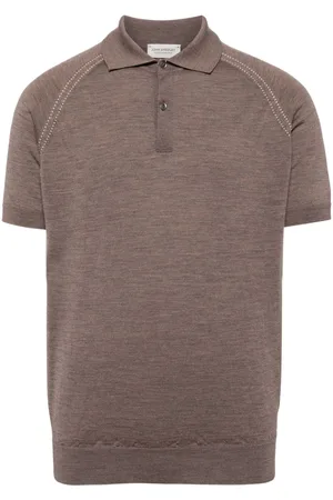 JOHN SMEDLEY Merino short-sleeve polo shirt