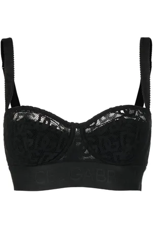 Dolce & Gabbana Jacquard tulle balconette bra