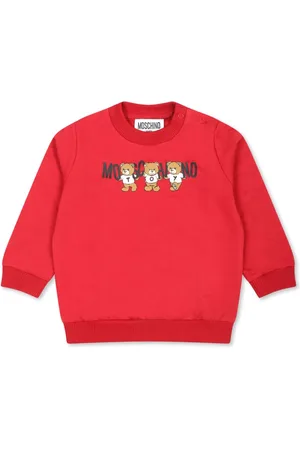 Moschino Teddy-print cotton sweatshirt
