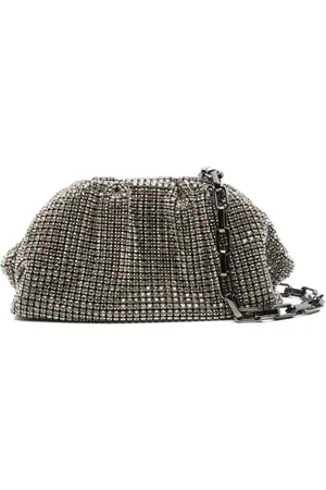 Self-Portrait Gem-embellished clutch bag