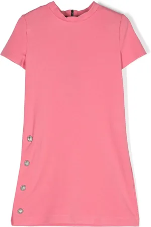 Balmain Embossed-button dress