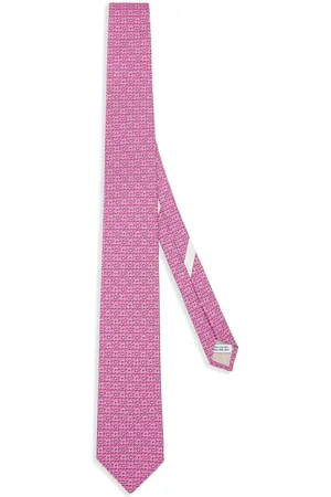 Salvatore Ferragamo Gancini-pattern silk tie